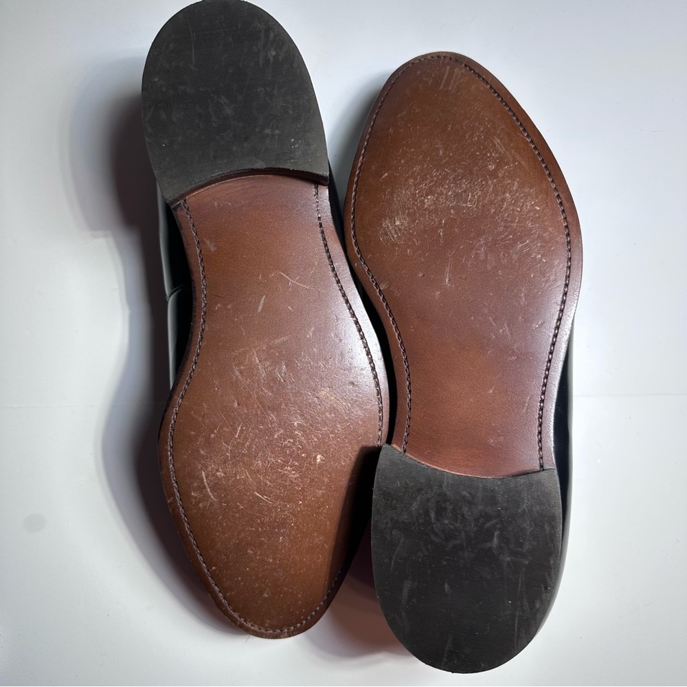Bostonian Sz 10 EEE Tasseled Wingtip Slip-on Dress Shoes - Picture 9 of 12